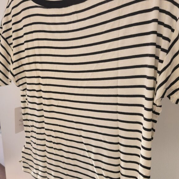 Roxy Ribbed  Striped Tee - Picture 5 of 7